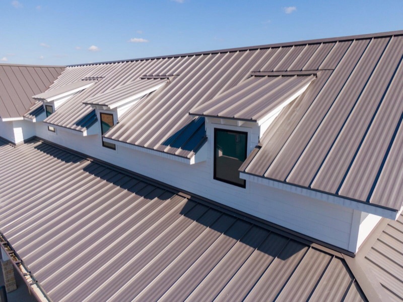 Bronze standing seam