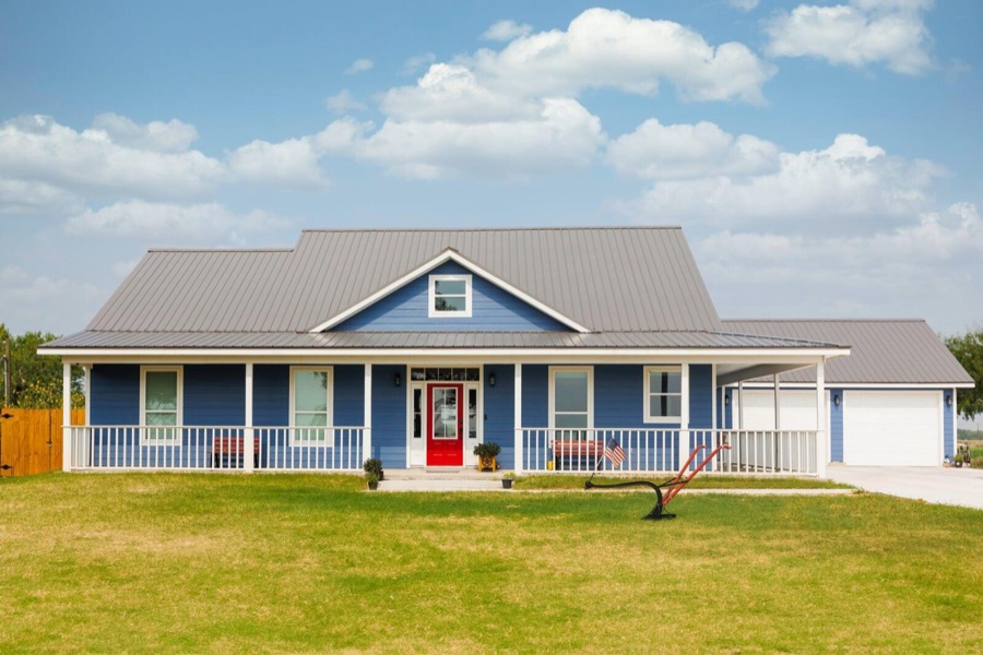 Standing seam metal roof trim detail
