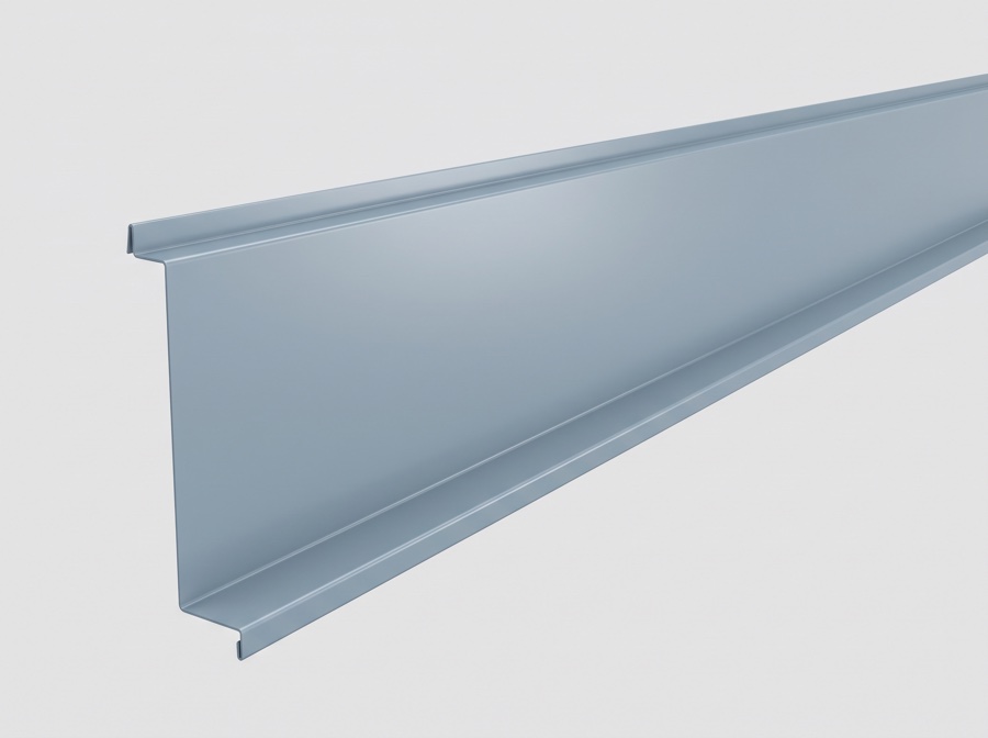 Fascia metal roof trim profile