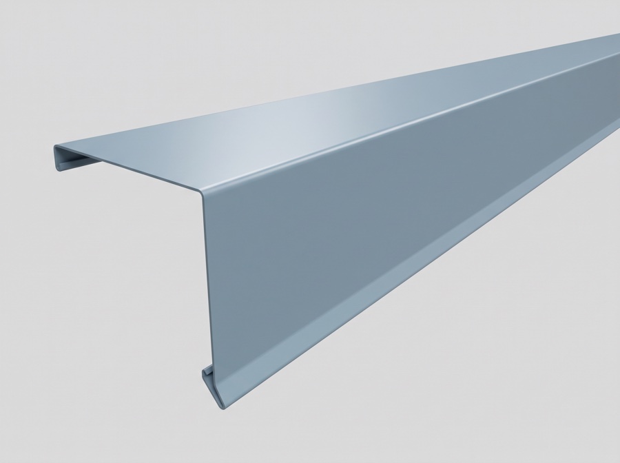 Gable metal roof trim profile